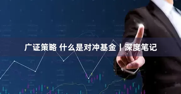 广证策略 什么是对冲基金丨深度笔记